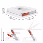 Immagine di Supporto per laptop multi-angolo regolabile LEITZ ERGO in plastica riciclata colore bianco