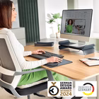 Immagine di Supporto per monitor LEITZ ERGO colore grigio scuro