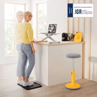 Immagine di Postazione Sit-Stand LEITZ ERGO COSY colore grigio chiaro