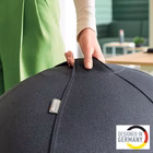 Immagine di Palla da seduta LEITZ ERGO ACTIVE anti rotolamentodiametro cm 55 colore grigio scuro