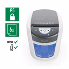 Immagine di Distruggidocumenti a frammenti LEITZ IQ OptiMax Home Office 225 P5 livello sicurezza P-5