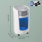 Immagine di Distruggidocumenti a frammenti LEITZ IQ OptiMax Home Office 225 P5 livello sicurezza P-5