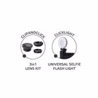 Immagine di Portable photo kit flashlight+lens