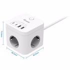Immagine di 3-outlet power cube with switch