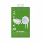 Immagine di Caricabatterie wireless/senza fili bianco magsafe CELLY MAGCHARGEKIT - Kit basetta di ricarica Wirel