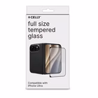 Immagine di Proteggi schermo full glass vetro temperato CELLY FULLGLASS - Vetro 9H con bordo colorato nero compa