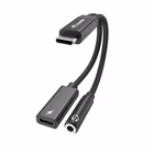 Immagine di 2 in 1 USB-C to 3.5mm audio adapter