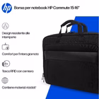 Immagine di Notebook da 15.4 - 16 poliestere riciclato nero HP Valigetta resistente all'acqua HP Commute per not