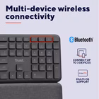 Immagine di TRUST TASTIERA ERGONOMICA CERTIFICATA ERGOCERT WIRELES 25459