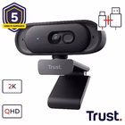 Immagine di Tomar 2k qhd webcam black