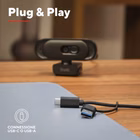 Immagine di Tomar 2k qhd webcam black