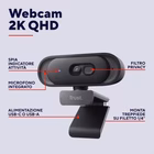 Immagine di Tomar 2k qhd webcam black