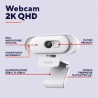 Immagine di Tomar 2k qhd webcam white
