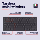 Immagine di TRUST TASTIERA WIRELESS BLUETOOTH RICARICABILE MULTICONN 26195TRS