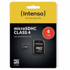 Immagine di Memory Card micro sd hc 4GB INTENSO MICRO SD CLASS 4 4GB 3403450