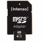 Immagine di Memory Card micro sd hc 4GB INTENSO MICRO SD CLASS 4 4GB 3403450