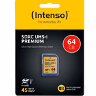 Immagine di Memory Card sdxc/sdhc 64GB INTENSO SDXC UHS-I PREMIUM 64GB 3421490I