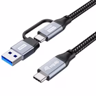 Immagine di 2 in 1 USB 3.2 gen 2x2 c to c 1m