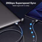 Immagine di 2 in 1 USB 3.2 gen 2x2 c to c 1m