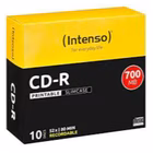 Immagine di Cd-r 700mb.12x slim printable 10pz.