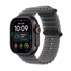 Immagine di Apple Watch Ultra 4 gps+cell in titanio mm 49 nero-cinturino Ocean nero traslucido