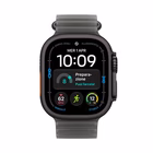 Immagine di Apple Watch Ultra 4 gps+cell in titanio mm 49 nero-cinturino Ocean nero traslucido