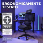Immagine di Gxt725 rivara mesh gaming chair blk