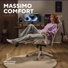 Immagine di Gxt725w rivara mesh gaming chair wh