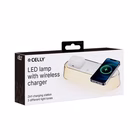 Immagine di Caricabatterie wireless/senza fili bianco USB-C CELLY WLLIGHT2IN1 - Lampada LED da Scrivania con Dop