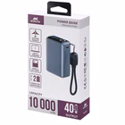 Immagine di Power bank da 10.000 mAh con ricarica rapida Power Delivery fino a 40 W e display TFT integrato
