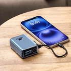 Immagine di Power bank da 10.000 mAh con ricarica rapida Power Delivery fino a 40 W e display TFT integrato