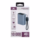 Immagine di Power bank da 10.000 mAh con ricarica rapida Power Delivery fino a 40 W e display TFT integrato