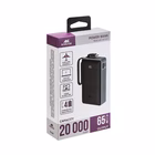 Immagine di Power bank da 20.000 mAh con ricarica rapida Power Delivery fino a 65 W, ideale anche per notebook