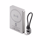 Immagine di Power bank da 10.000 mAh con ricarica wireless magnetica MagSafe fino a 15 W