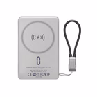 Immagine di Power bank da 10.000 mAh con ricarica wireless magnetica MagSafe fino a 15 W