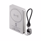 Immagine di Power bank da 10.000 mAh con ricarica wireless magnetica MagSafe fino a 15 W