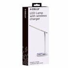 Immagine di Caricabatterie wireless/senza fili bianco USB-C CELLY WLLIGHTFOLD - Lampada LED Pieghevole con Ricar