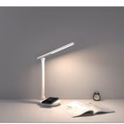 Immagine di Caricabatterie wireless/senza fili bianco USB-C CELLY WLLIGHTFOLD - Lampada LED Pieghevole con Ricar