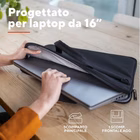 Immagine di Notebook da 15.4 - 16 polietilene riciclato nero TRUST SET BORSA LAPTOP FINO A 16" + ALIMENTATORE US