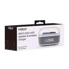 Immagine di Caricabatterie wireless/senza fili bianco USB-C CELLY WLCLOCKHAND - Sveglia Multifunzione con Speake