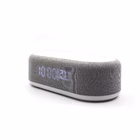 Immagine di Caricabatterie wireless/senza fili bianco USB-C CELLY WLCLOCKSTAND - Sveglia Digitale Multifunzione
