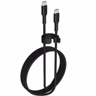 Immagine di Cavo USB-C celly intrecciato 1,5 m, ricarica ultra rapida fino a 240 w, nero.