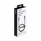 Immagine di Cavo USB-C celly intrecciato 1,5 m, ricarica ultra rapida fino a 240 w, nero.