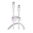 Immagine di Cavo USB-C celly intrecciato 1,5 m, ricarica ultra rapida fino a 240 w, bianco