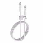Immagine di Cavo USB-C celly intrecciato 1,5 m, ricarica rapida fino a 60 w, bianco