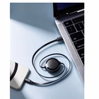 Immagine di Cavo retrattile celly usb-c/usb-c 1,2 m, nero, per ricarica e trasferimento dati