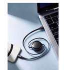 Immagine di Cavo retrattile celly usb-c/usb-c 1,2 m, bianco, per ricarica e trasferimento dati