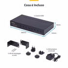 Immagine di Switch kvm displayport startech.com 8 porte 4K 60hz con hub USB e montaggio rack 1u