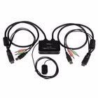 Immagine di Switch kvm startech HDMI 2 porte con audio, switch remoto e cavi integrati
