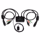 Immagine di Switch kvm startech HDMI 2 porte con audio, switch remoto e cavi integrati